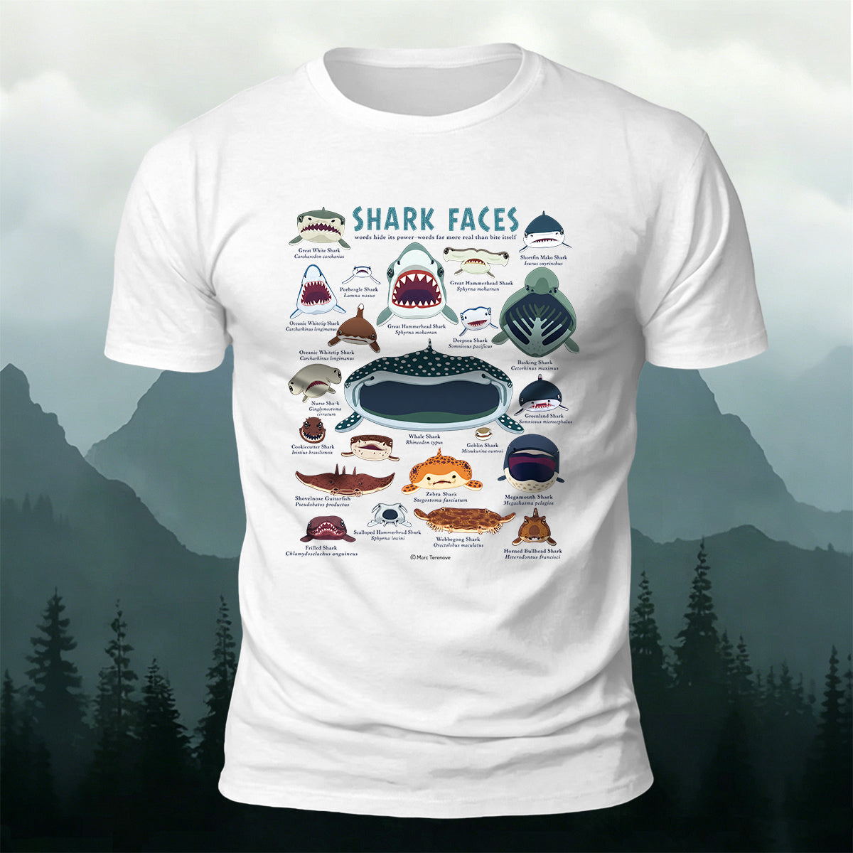 プレミアムコットン ファン オーシャン アニマル グラフィック カジュアルTシャツ