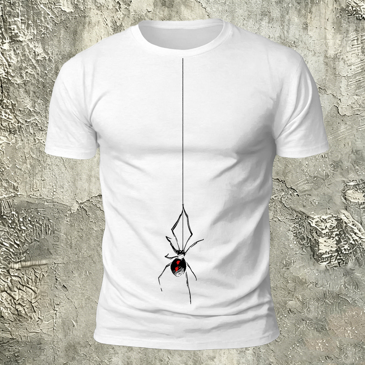 Minimalist Hanging Spider Premium Cotton Tee