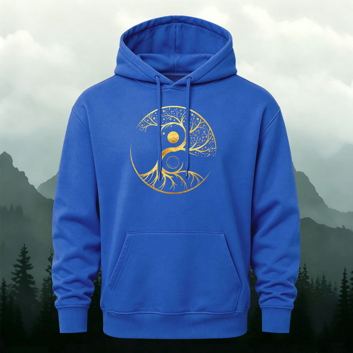 Yin Yang Tree of Life Totem Heavyweight Hoodie