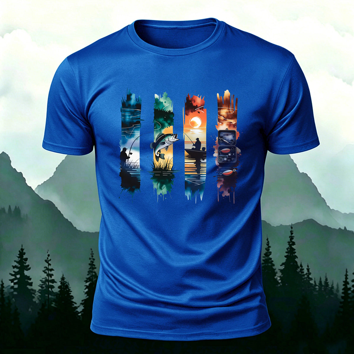 Creative Fishing Life Premium Cotton Casual T-Shirt