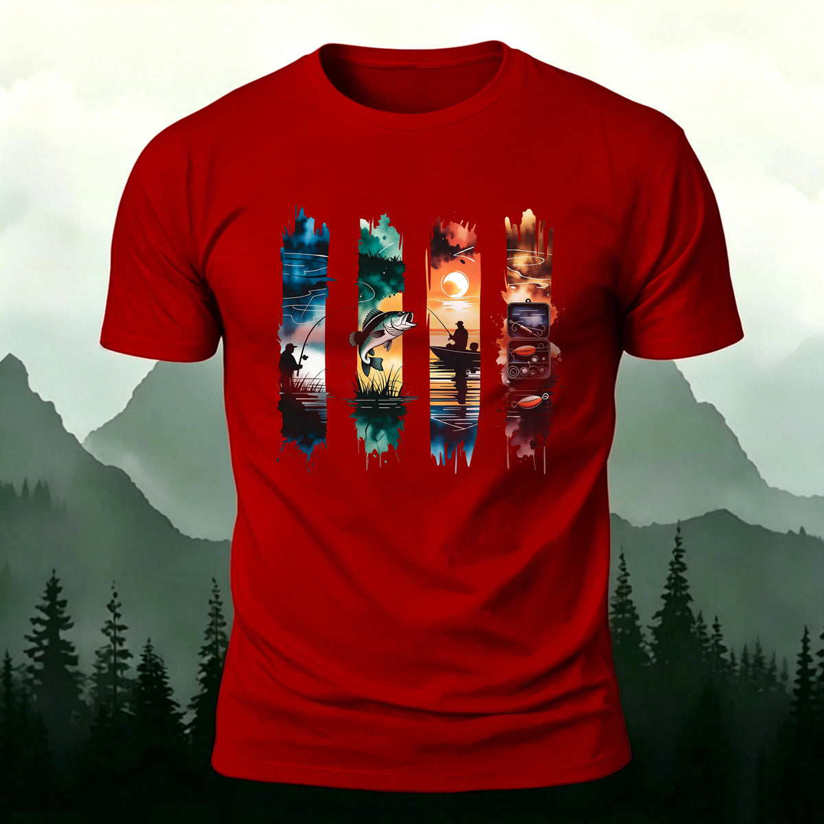 Creative Fishing Life Premium Cotton Casual T-Shirt