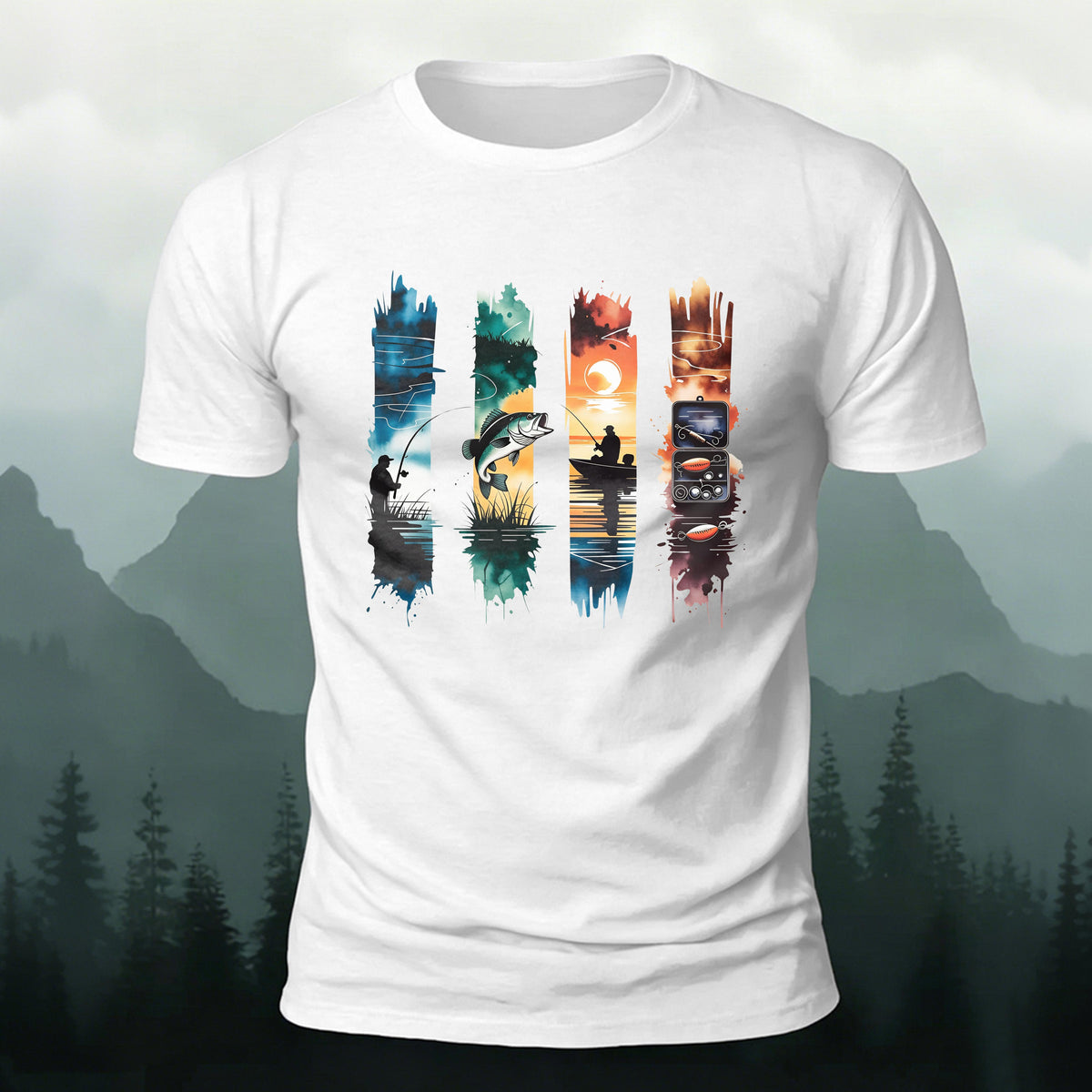 Creative Fishing Life Premium Cotton Casual T-Shirt