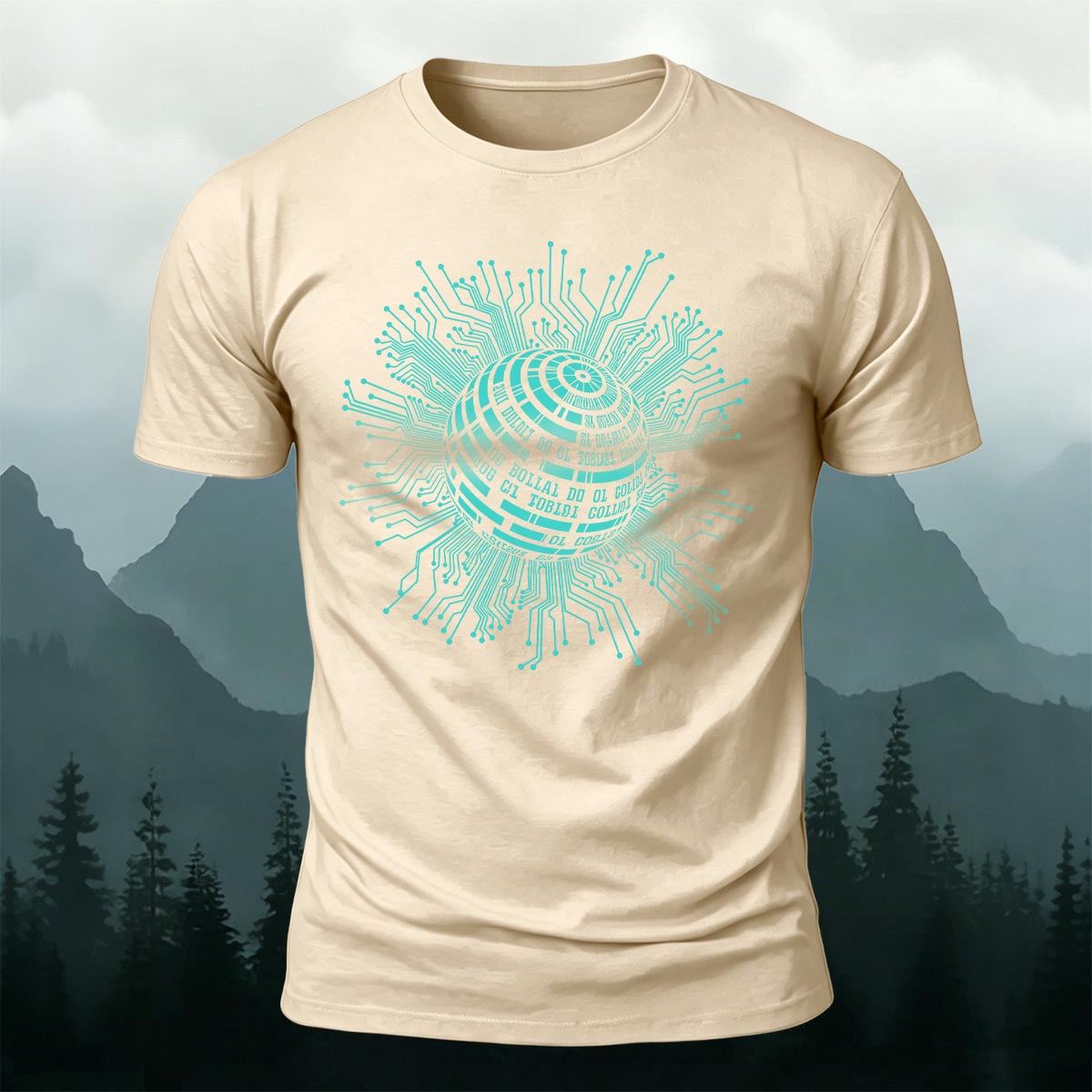 バイナリコード 回路基板 クリエイティブ コットンTシャツ