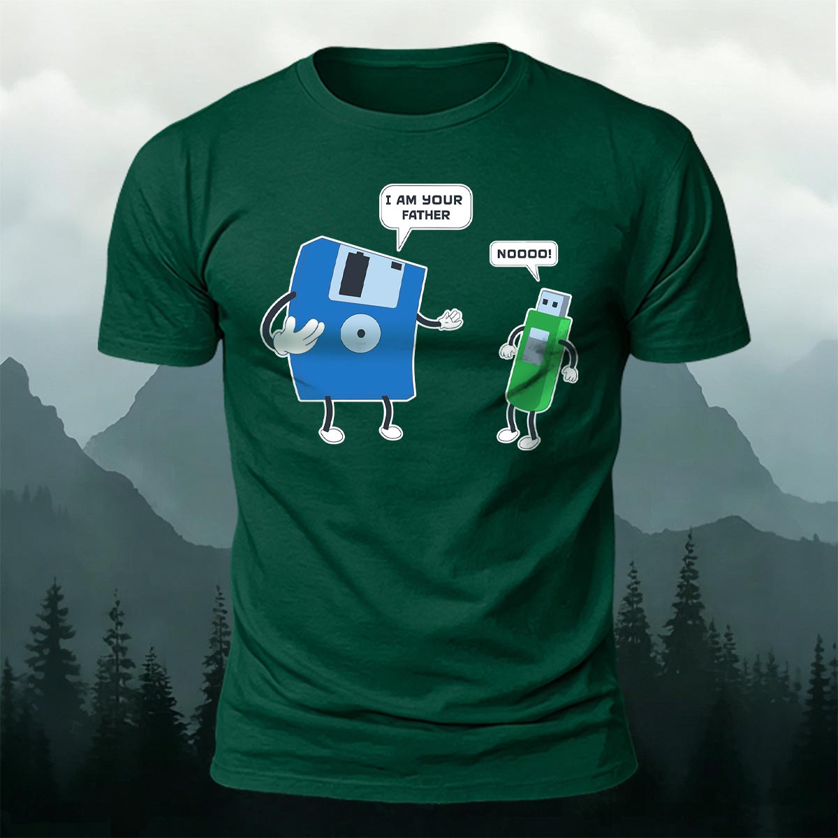 Funny Data Storage Cartoon Meme Premium Cotton Tee