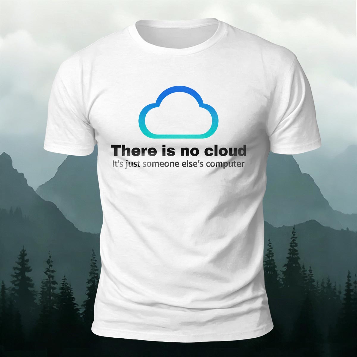 クラウドエンジニア クラウドなんて存在しない コットンTシャツ