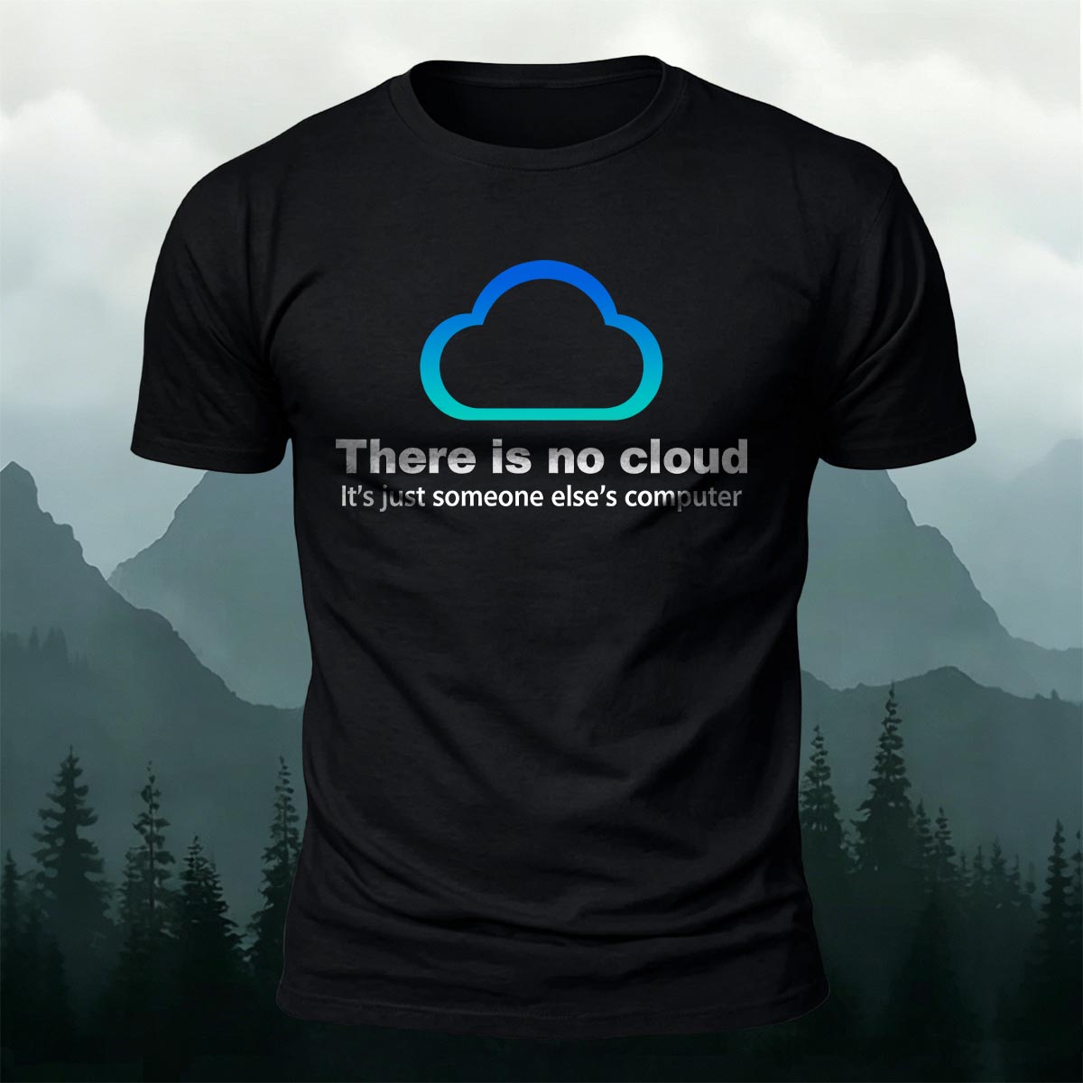 クラウドエンジニア クラウドなんて存在しない コットンTシャツ