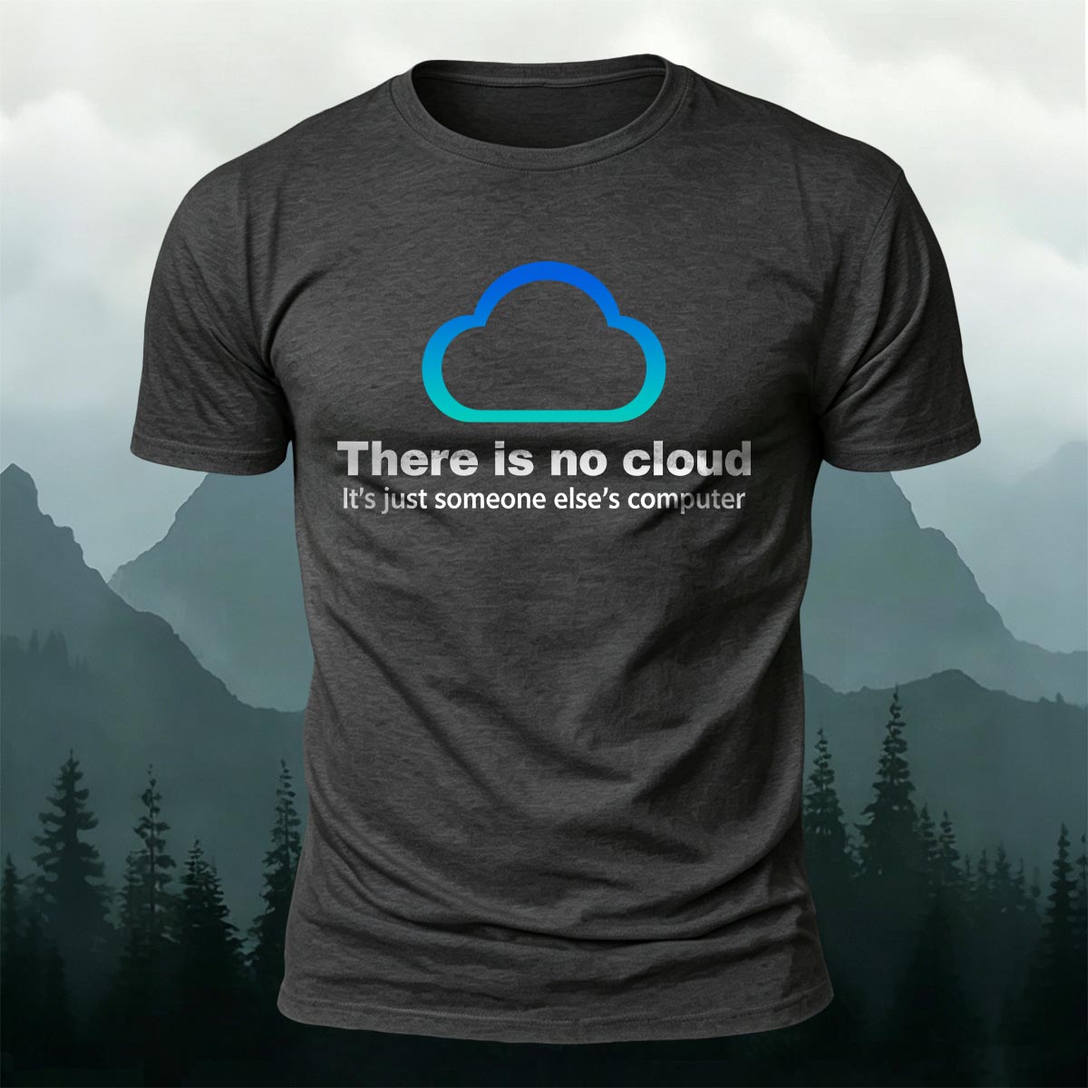 クラウドエンジニア クラウドなんて存在しない コットンTシャツ