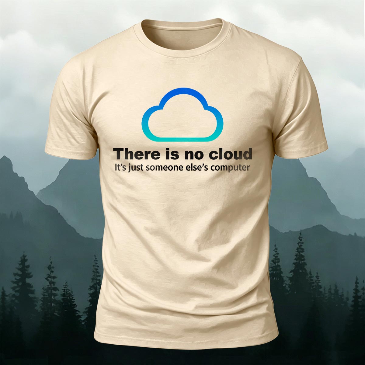 クラウドエンジニア クラウドなんて存在しない コットンTシャツ