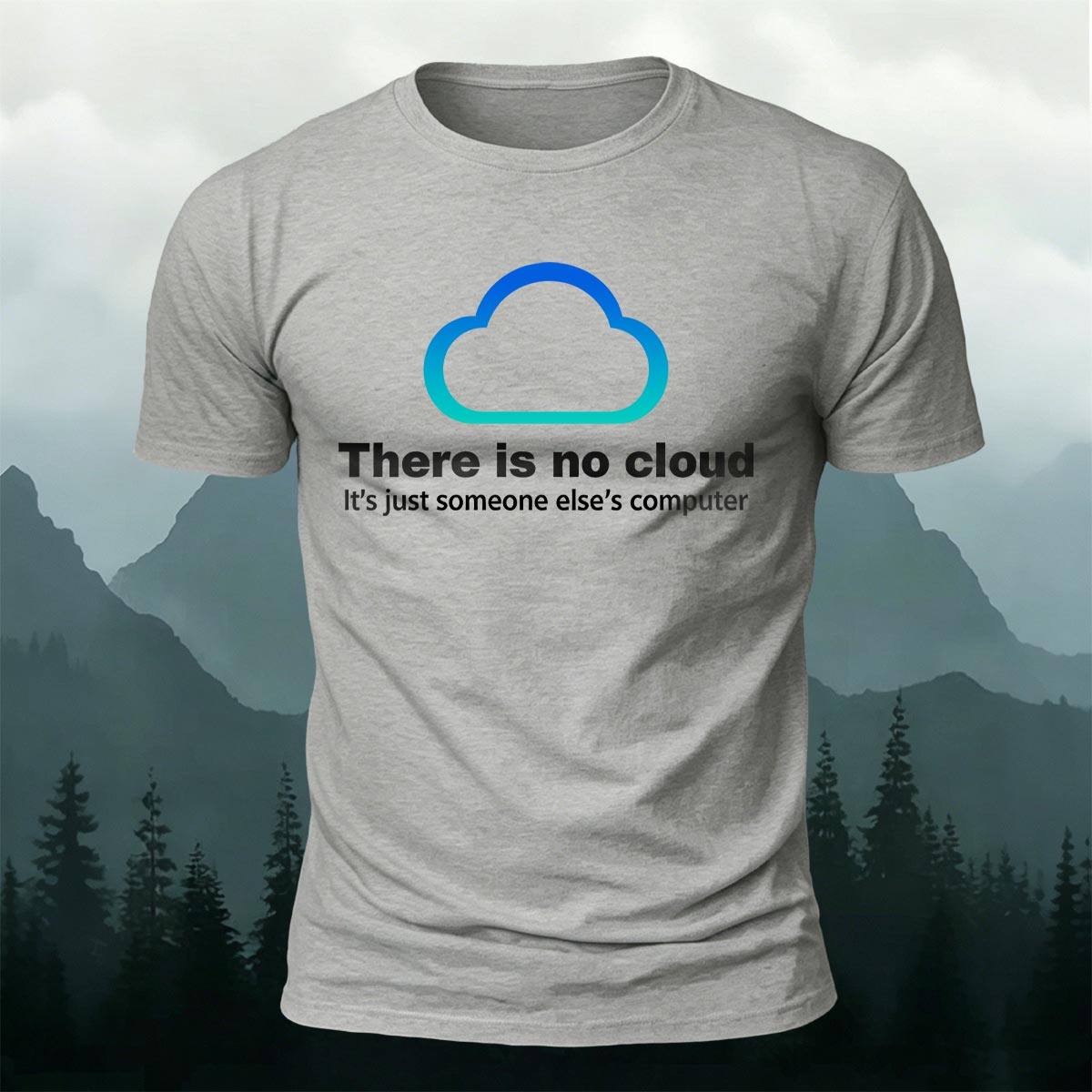 クラウドエンジニア クラウドなんて存在しない コットンTシャツ