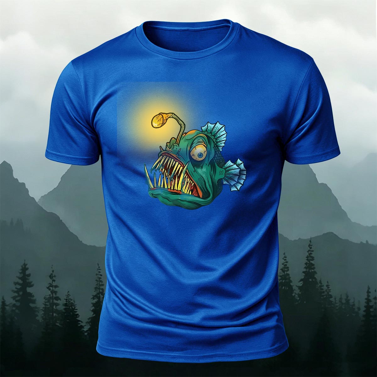 Deep Sea Anglerfish Premium Cotton Casual T-Shirt