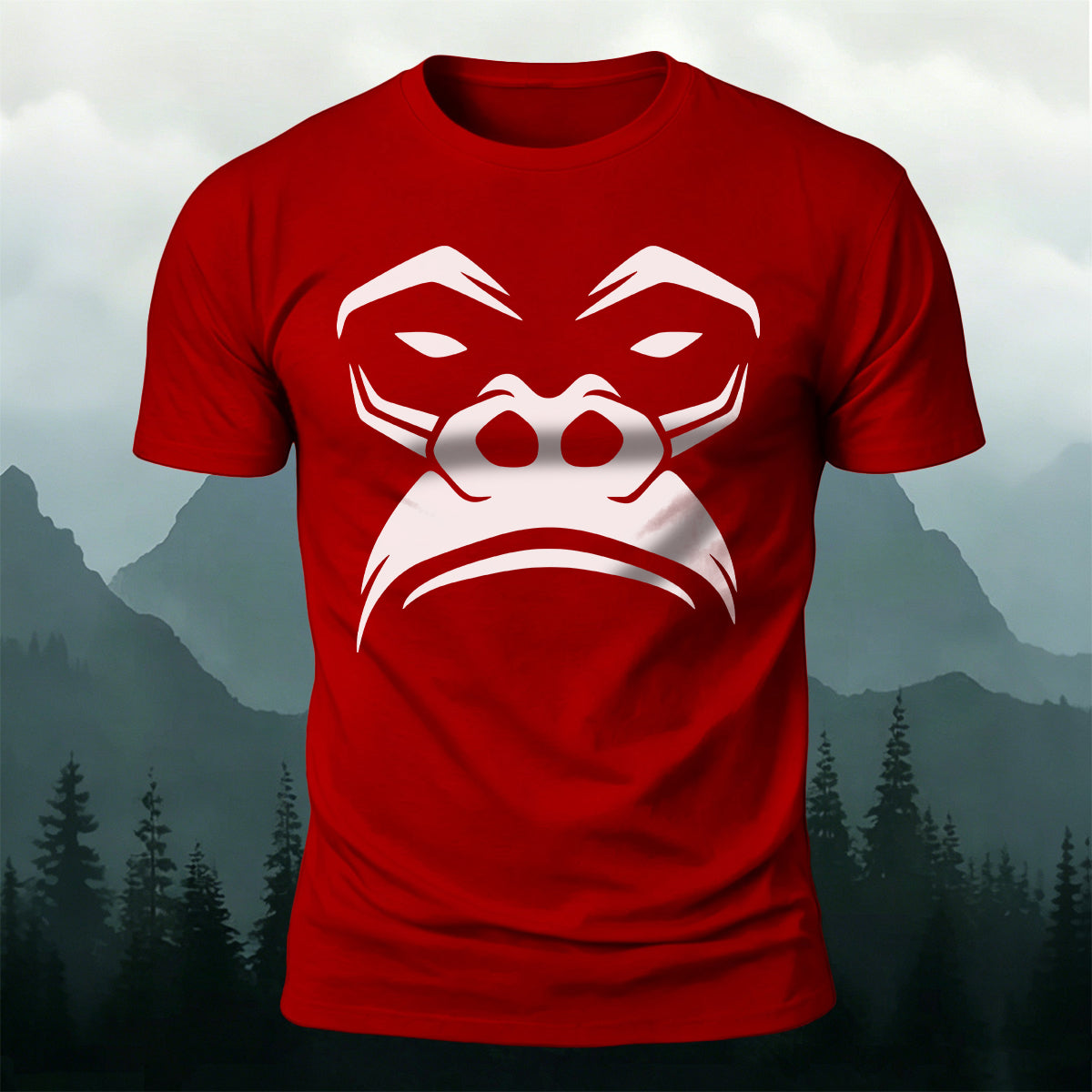 Tough Minimalist Gorilla Skin-Friendly Cotton T-Shirt