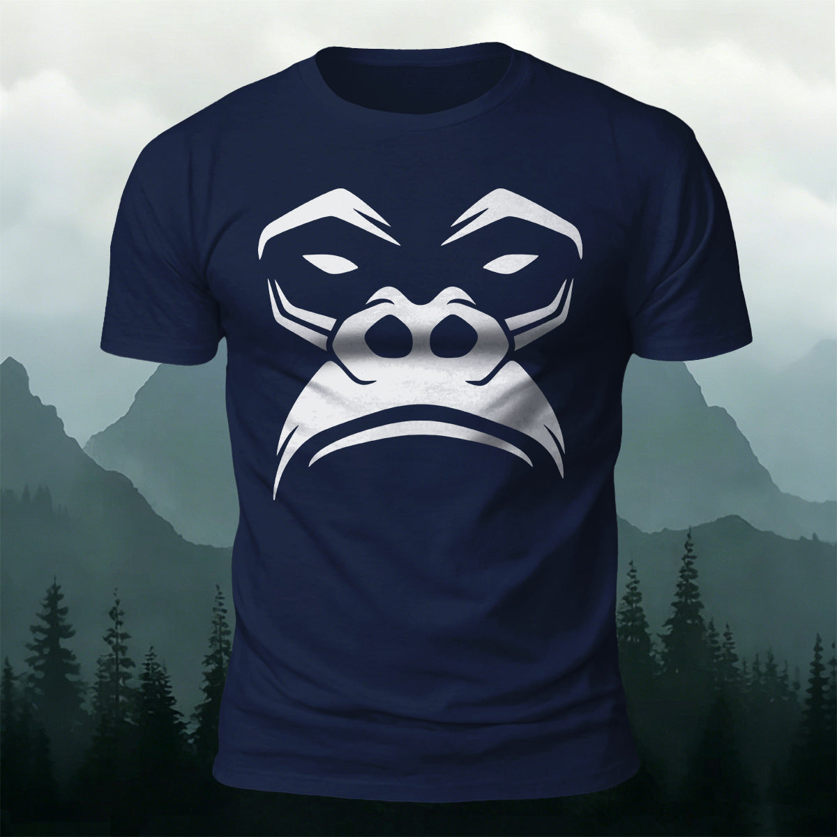 Tough Minimalist Gorilla Skin-Friendly Cotton T-Shirt