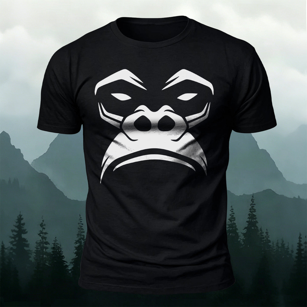Tough Minimalist Gorilla Skin-Friendly Cotton T-Shirt