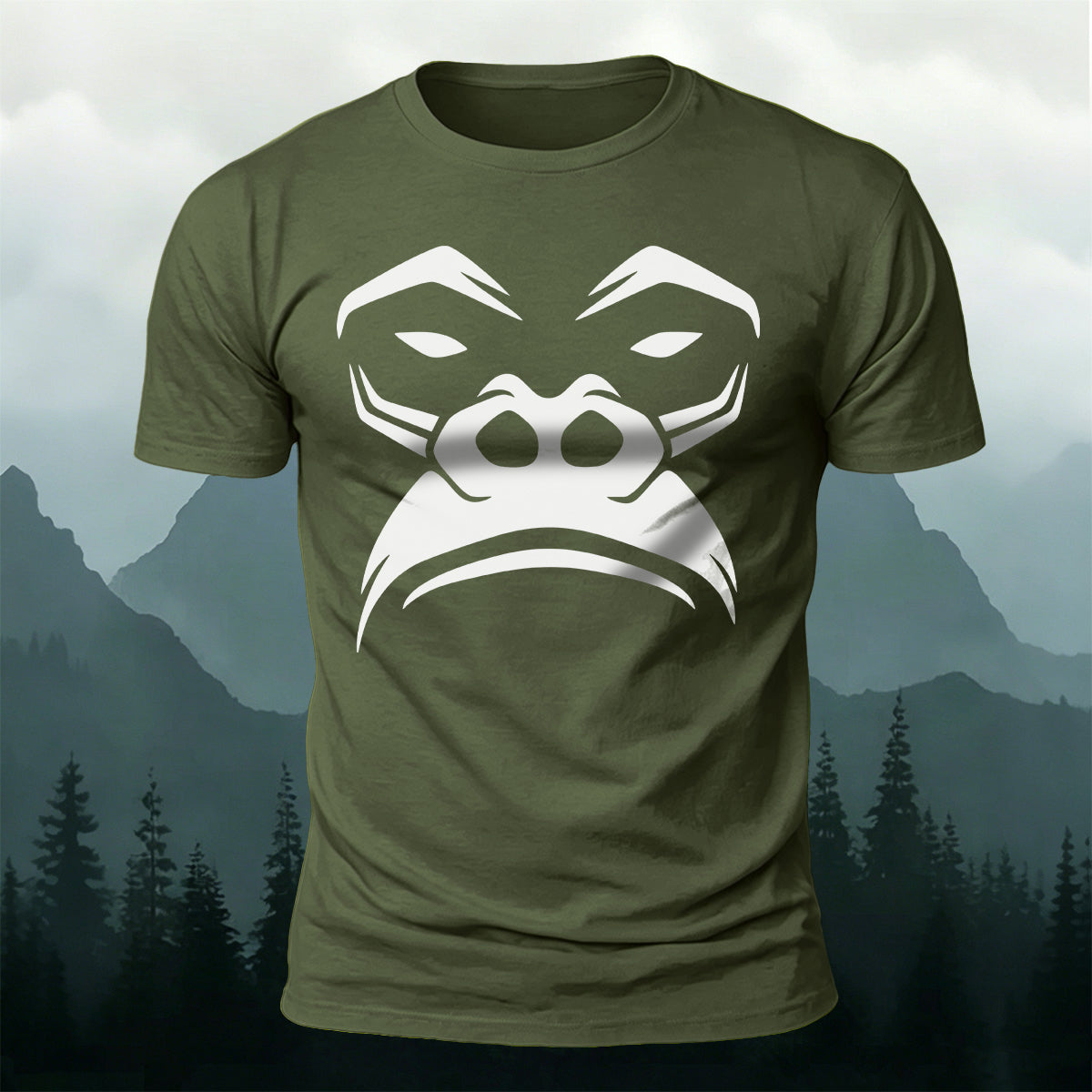 Tough Minimalist Gorilla Skin-Friendly Cotton T-Shirt