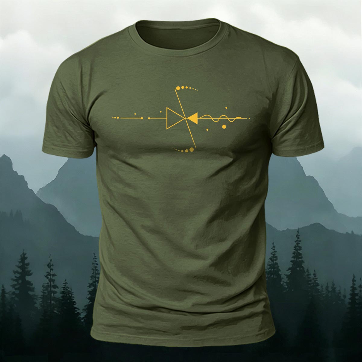 Minimal Audio Element Premium Cotton Casual Tee