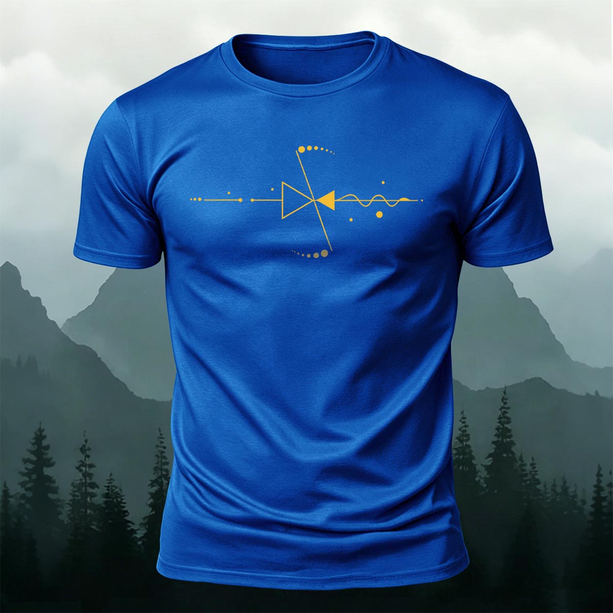 Minimal Audio Element Premium Cotton Casual Tee