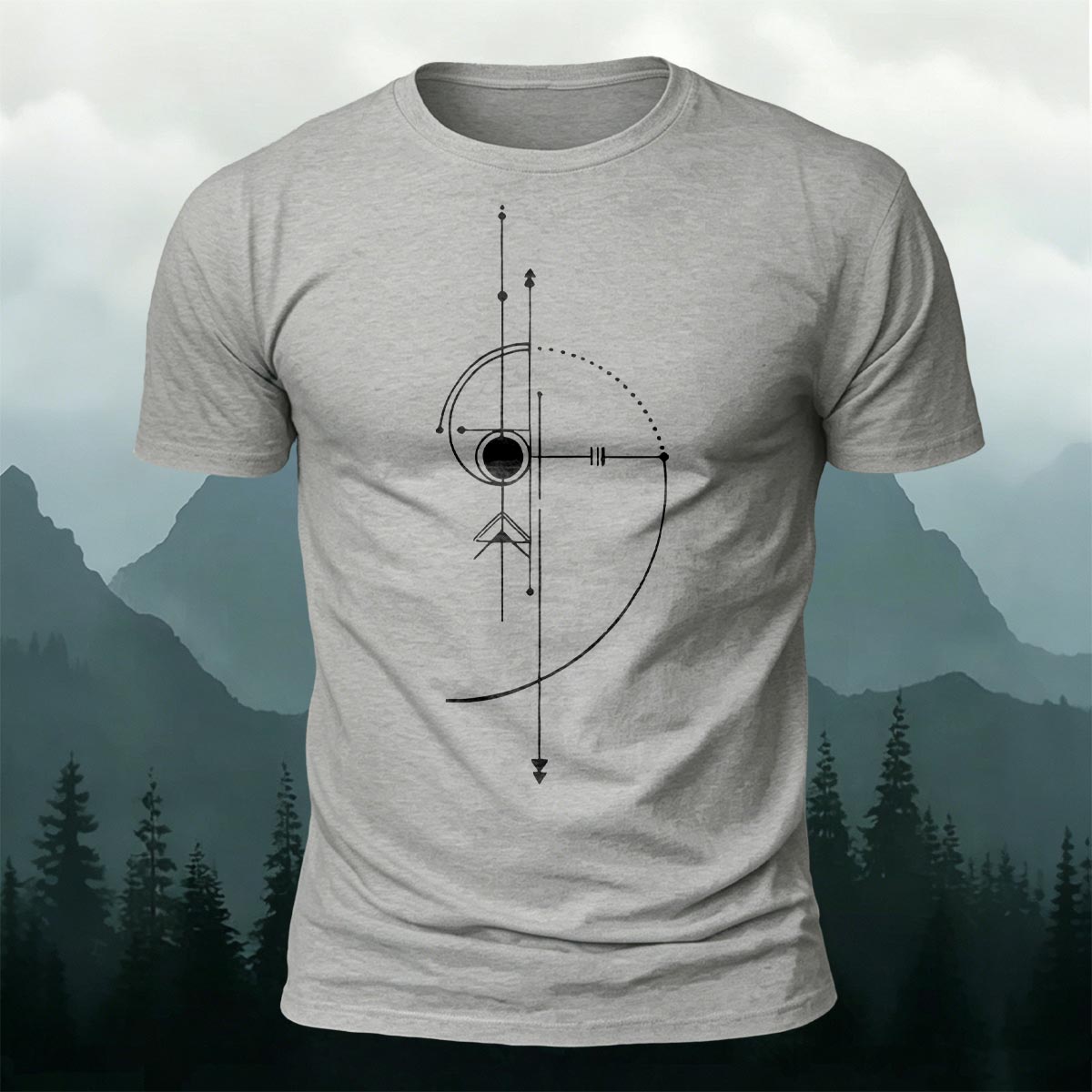 Minimalist Modern Line Art Soft Skin-Friendly T-Shirt