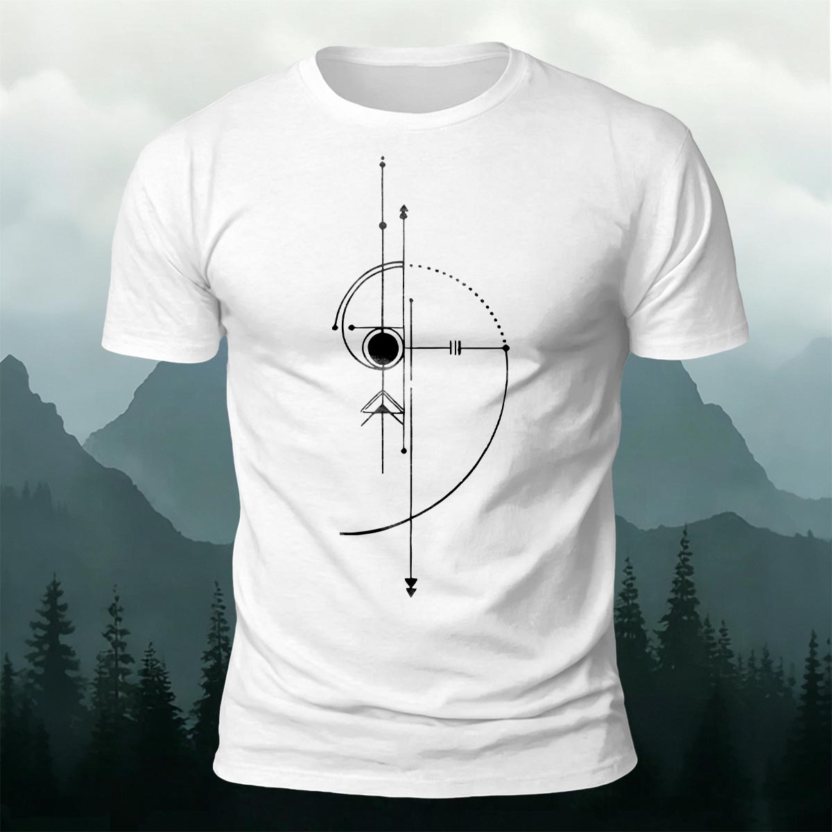 Minimalist Modern Line Art Soft Skin-Friendly T-Shirt