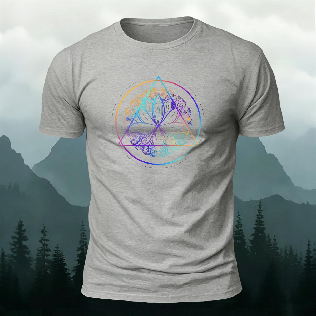 Yoga Mystic Graphic Minimal Skin-Friendly Tee