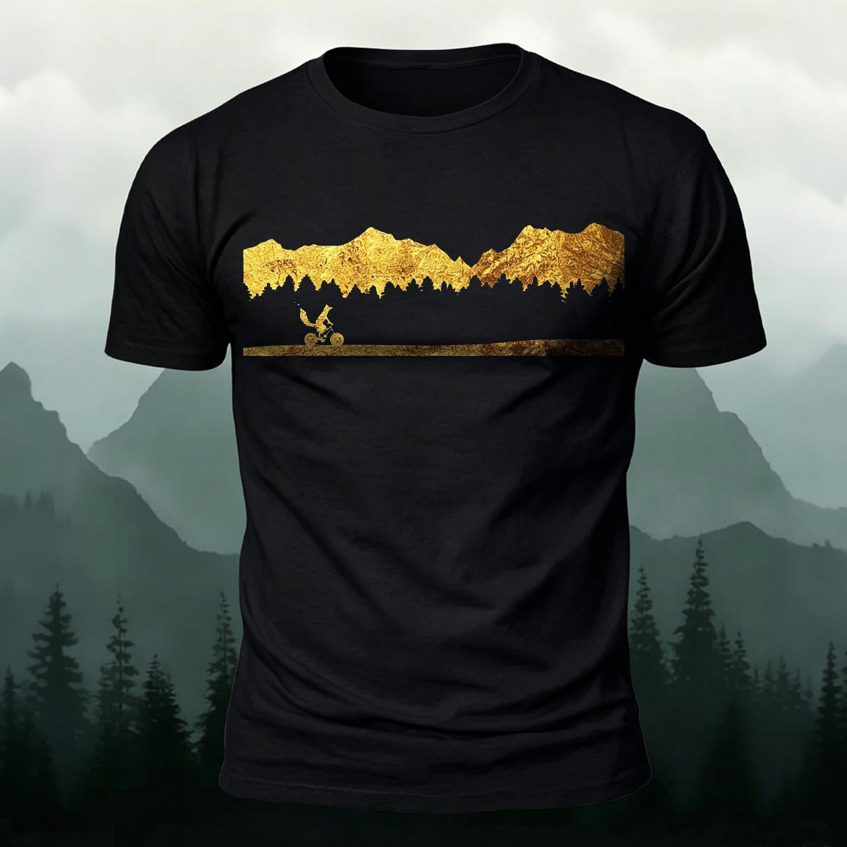 Golden Mountain Outdoor Cycling Casual Cotton Tee