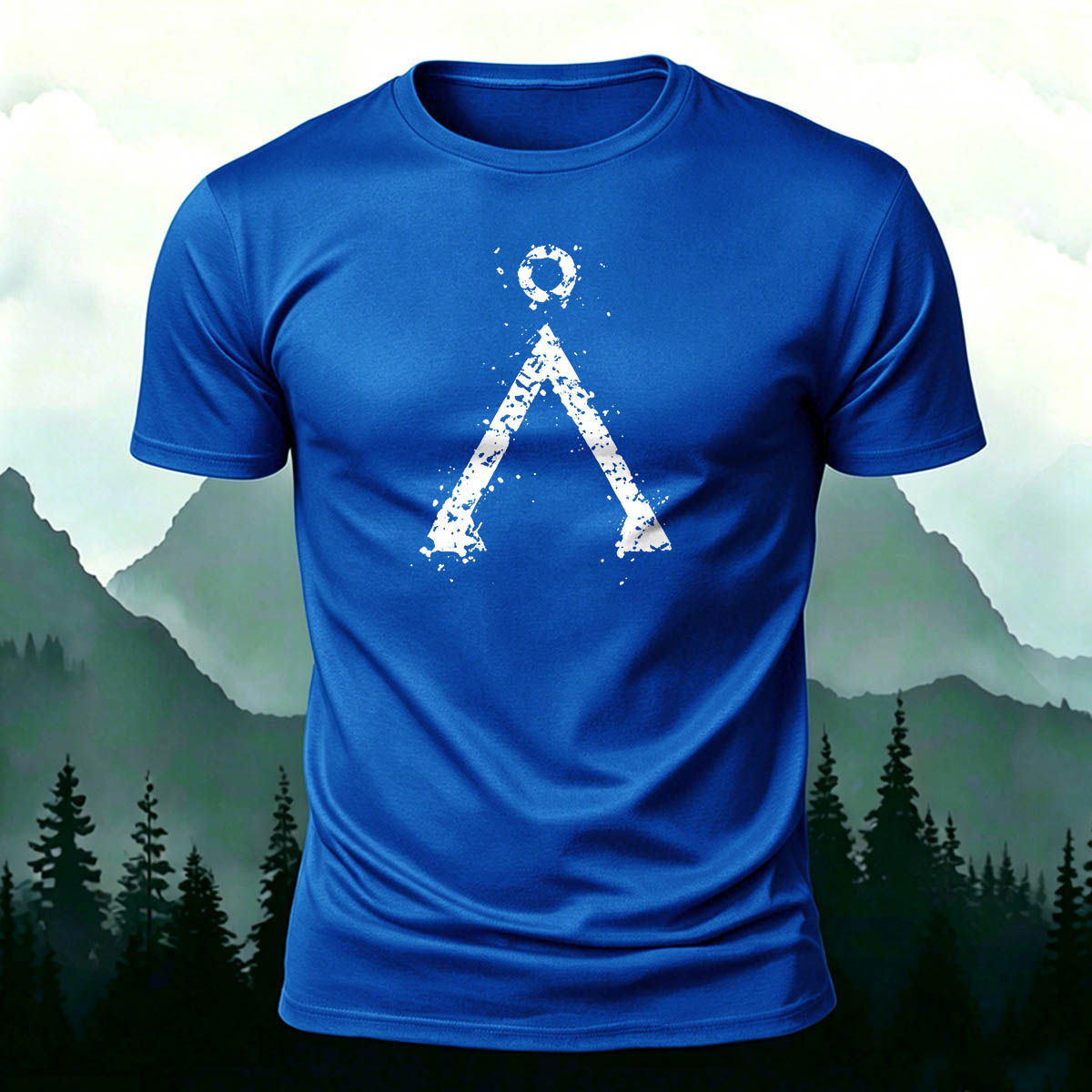 Ancient Rune Symbol Outdoor Casual Premium Cotton Tee
