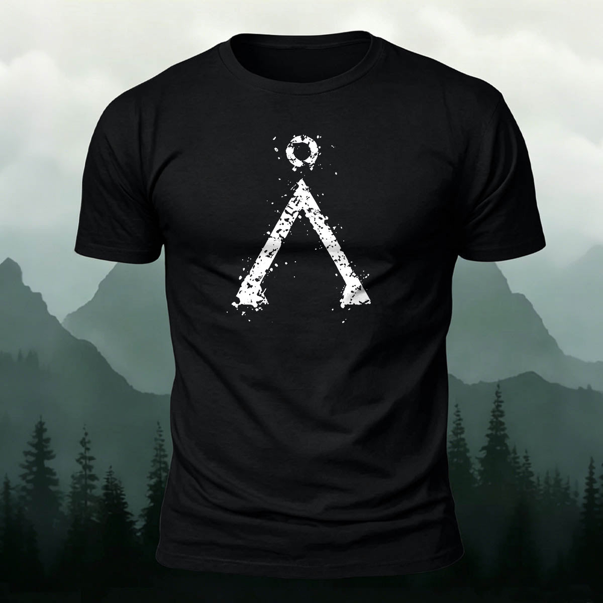 Ancient Rune Symbol Outdoor Casual Premium Cotton Tee
