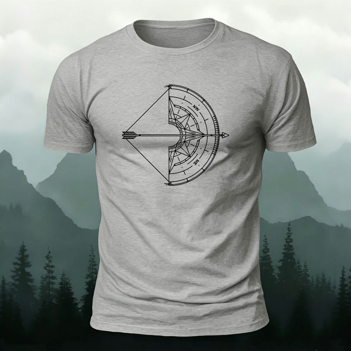 Adventure Navigator Bow Outdoor Premium Cotton Tee