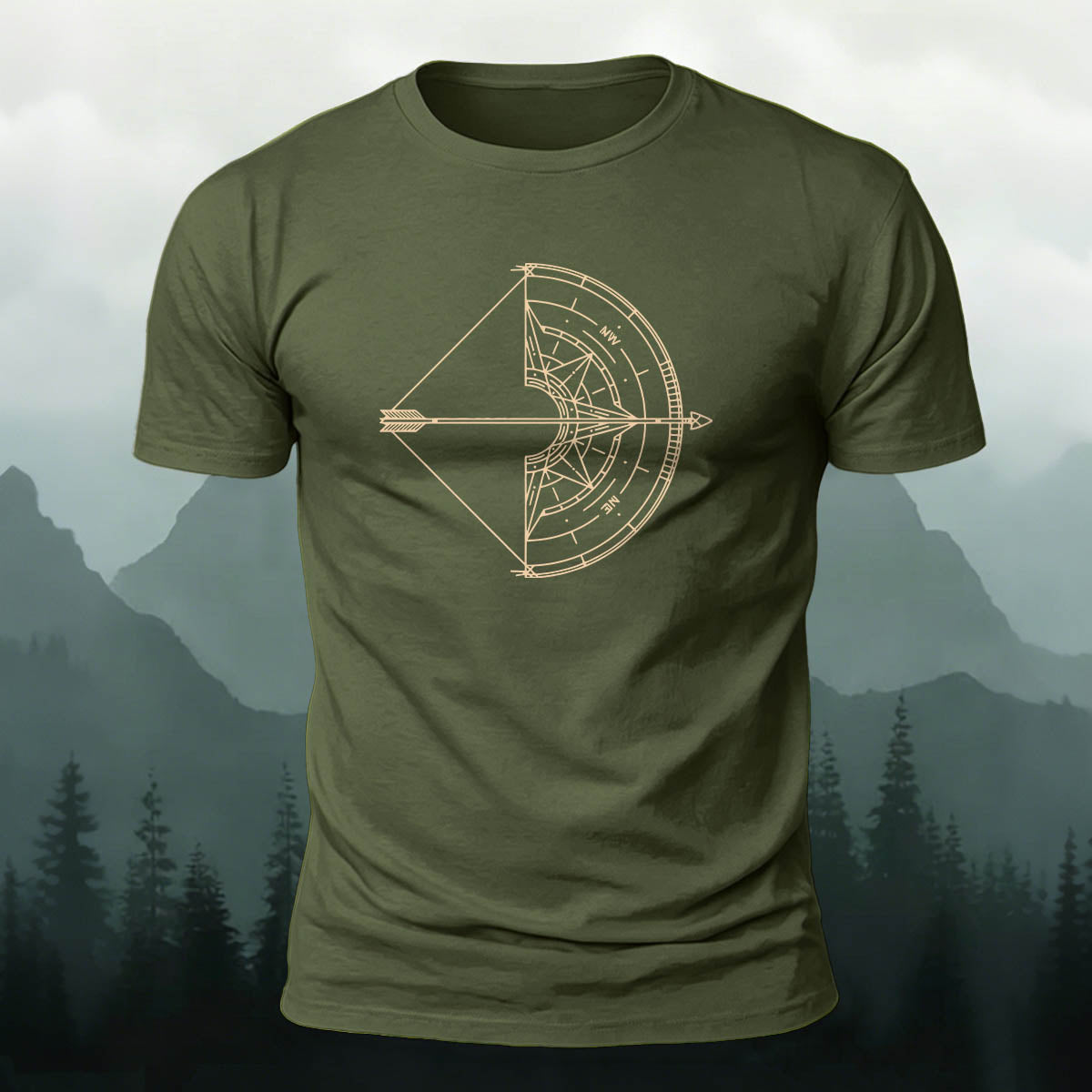 Adventure Navigator Bow Outdoor Premium Cotton Tee
