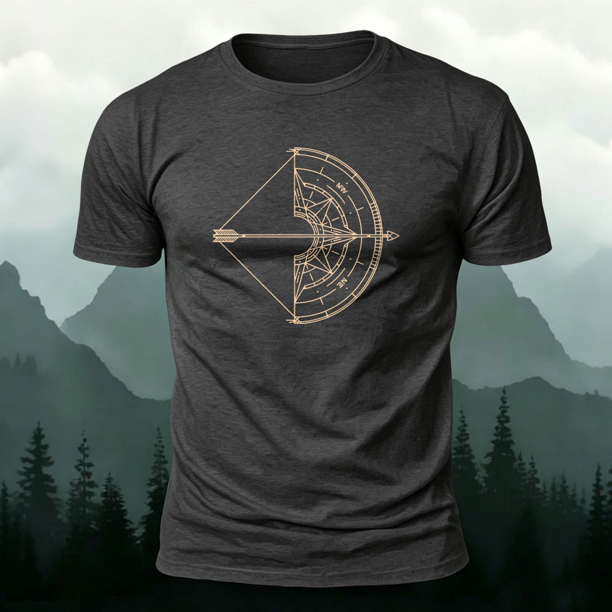 Adventure Navigator Bow Outdoor Premium Cotton Tee