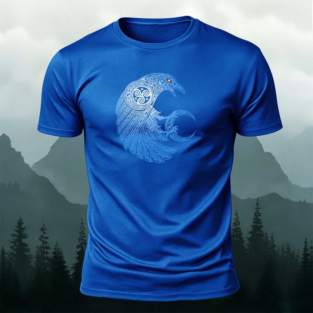 Celtic Knot Raven Totem Mysterious Casual T-Shirt