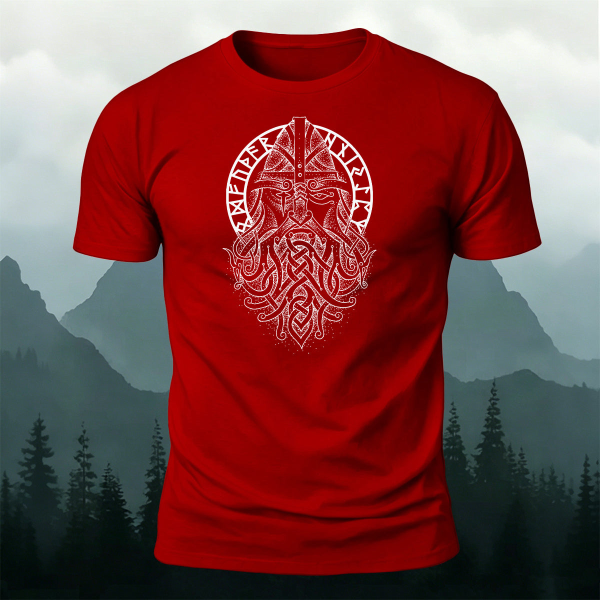 Vintage Viking Warrior Celtic Totem Daily Casual Tee