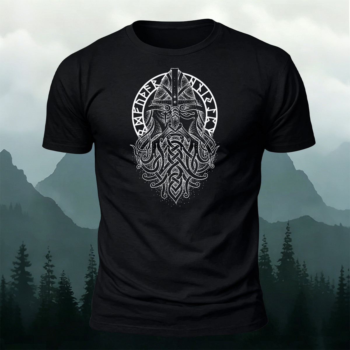 Vintage Viking Warrior Celtic Totem Daily Casual Tee