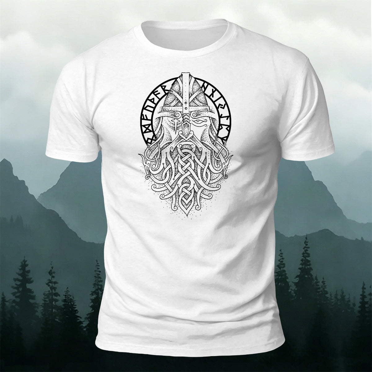 Vintage Viking Warrior Celtic Totem Daily Casual Tee