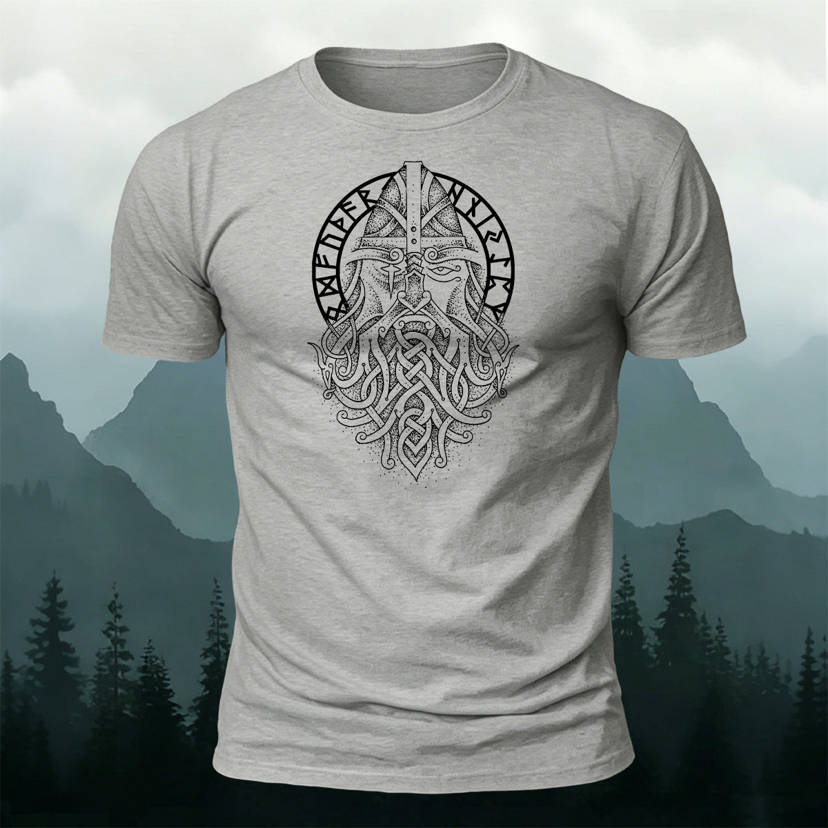 Vintage Viking Warrior Celtic Totem Daily Casual Tee