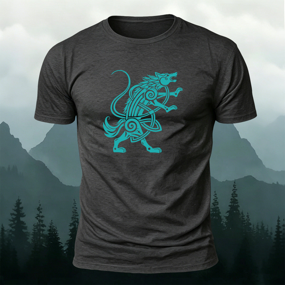 Vintage Nordic Fenrir Wolf Soft Skin-Friendly T-Shirt