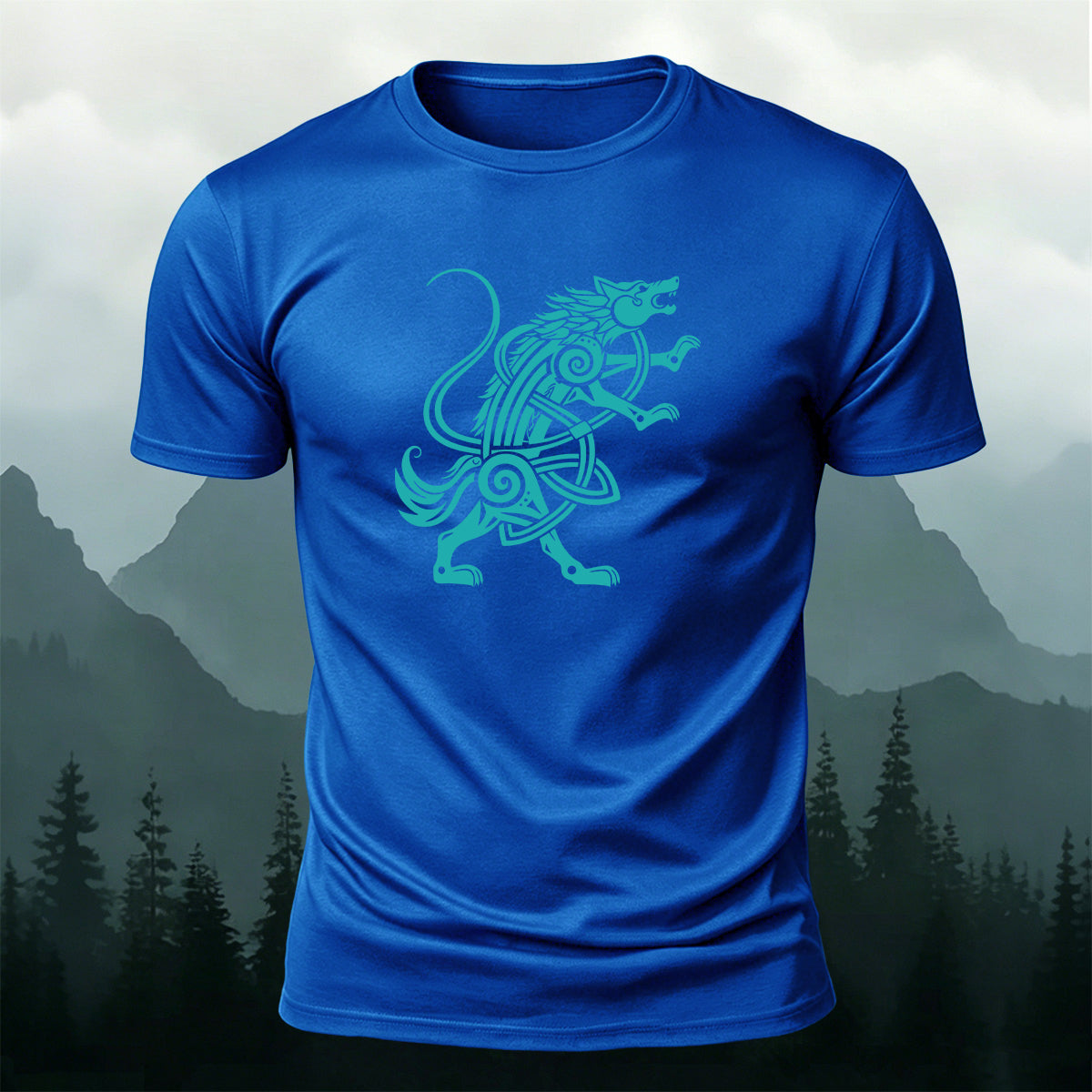 Vintage Nordic Fenrir Wolf Soft Skin-Friendly T-Shirt
