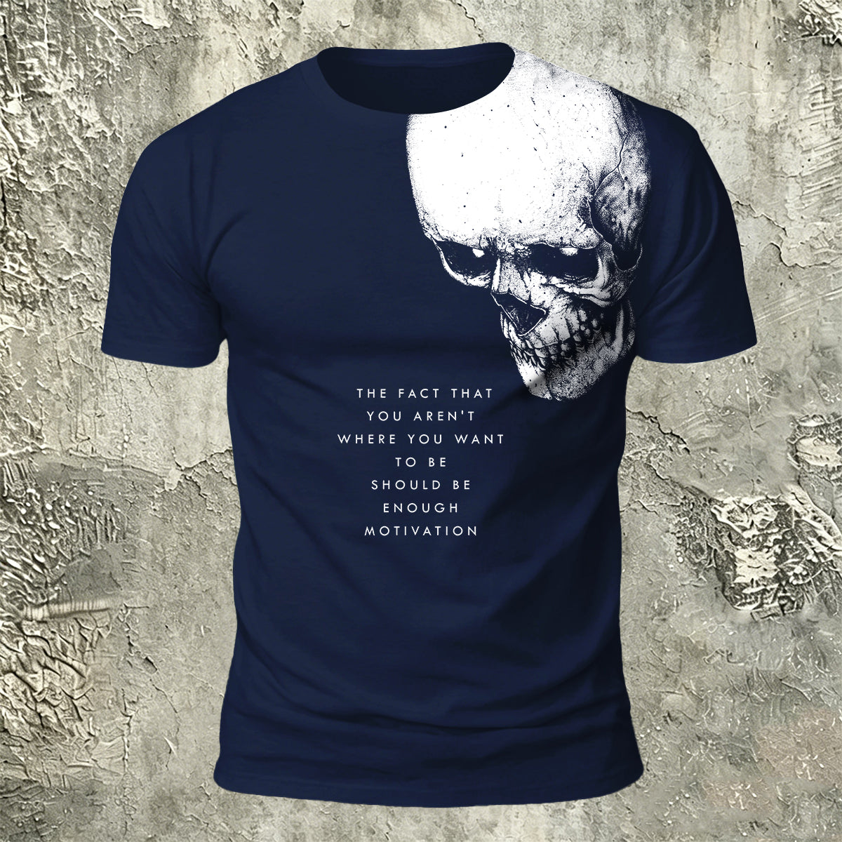 Sublimation Skull Motivational Quote Dark Art T-Shirt