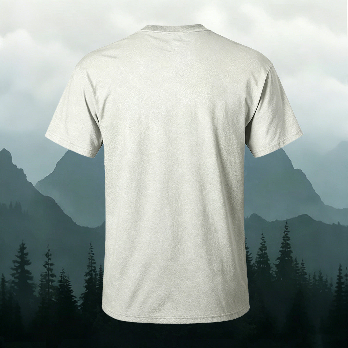 Sublimation Nature Misty Woods Landscape Casual Tee