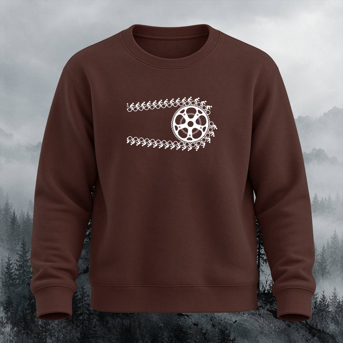 Ingenious Cycling Concept Artwork Crewneck Sweatshirt