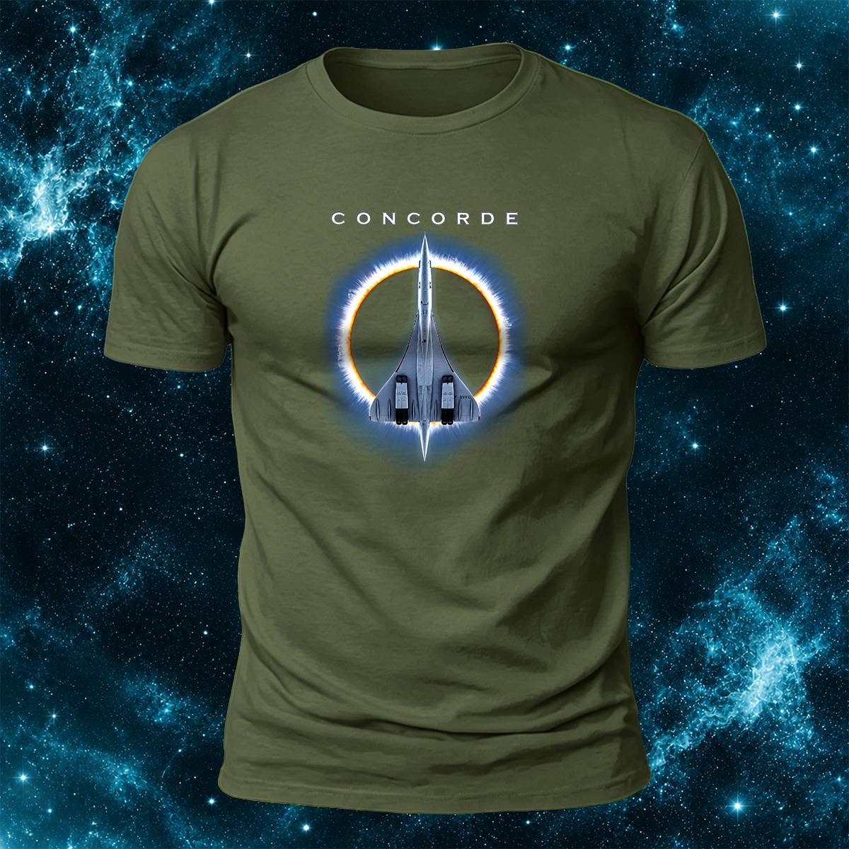 DTG Concorde Supersonic Aircraft Graphic Casual Tee
