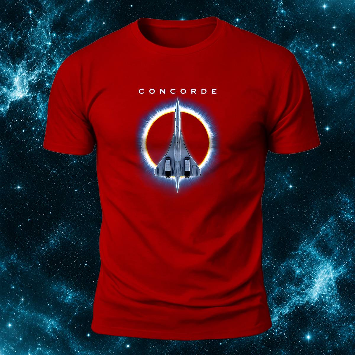 DTG Concorde Supersonic Aircraft Graphic Casual Tee