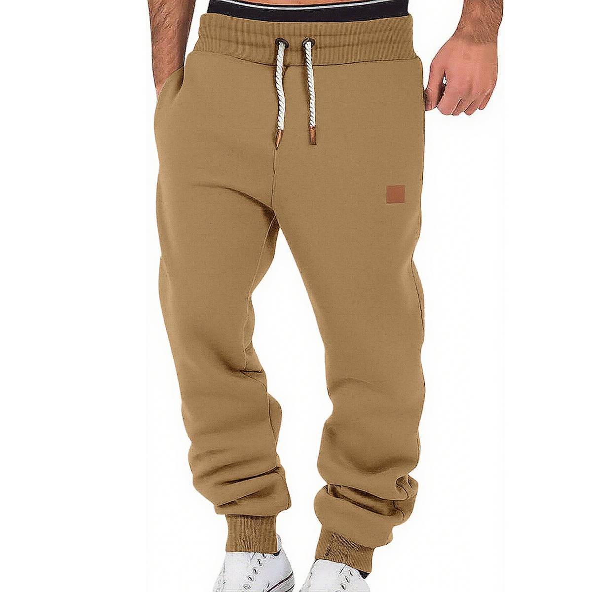 Men's Loose Drawstring Cuffed Athletic Joggers