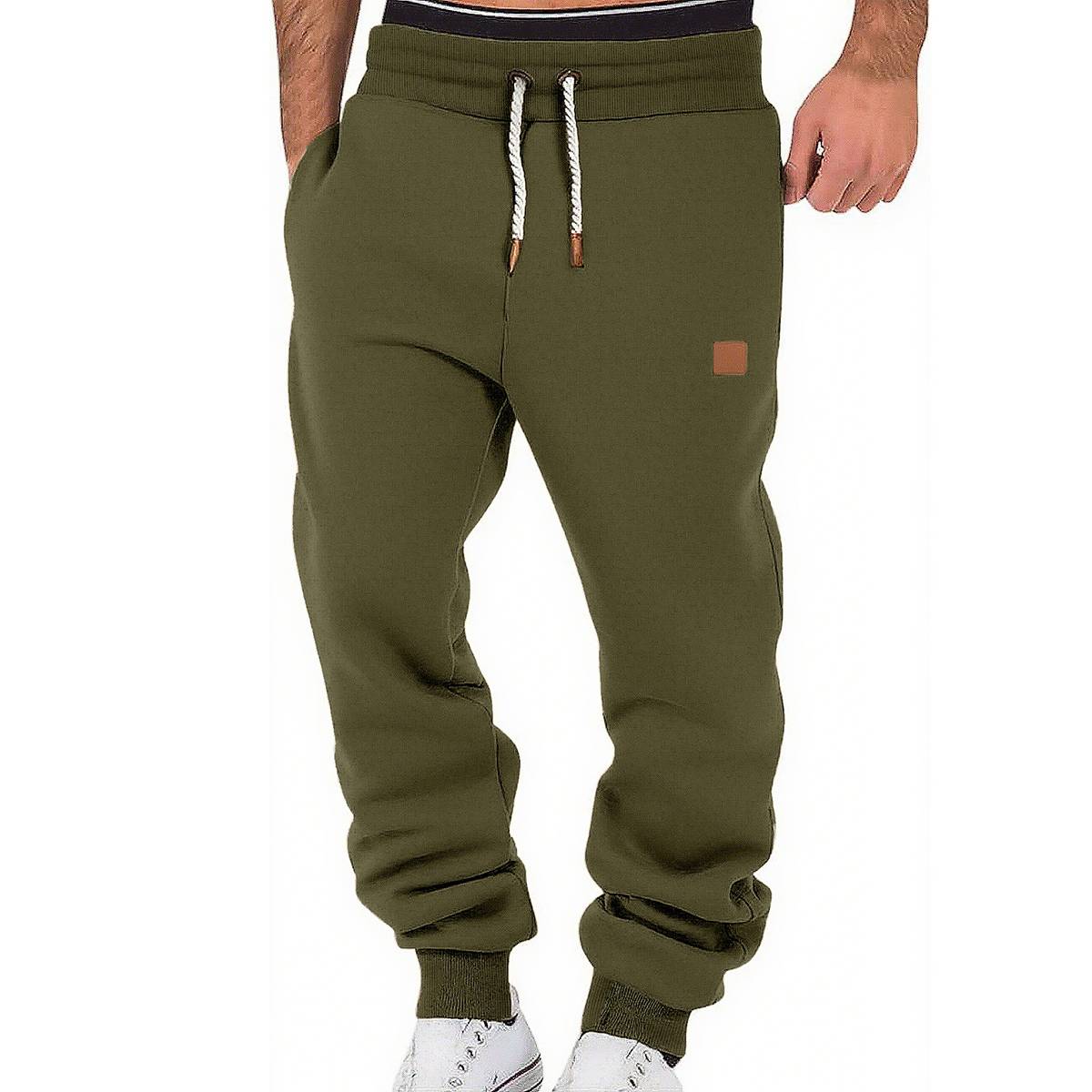 Men's Loose Drawstring Cuffed Athletic Joggers
