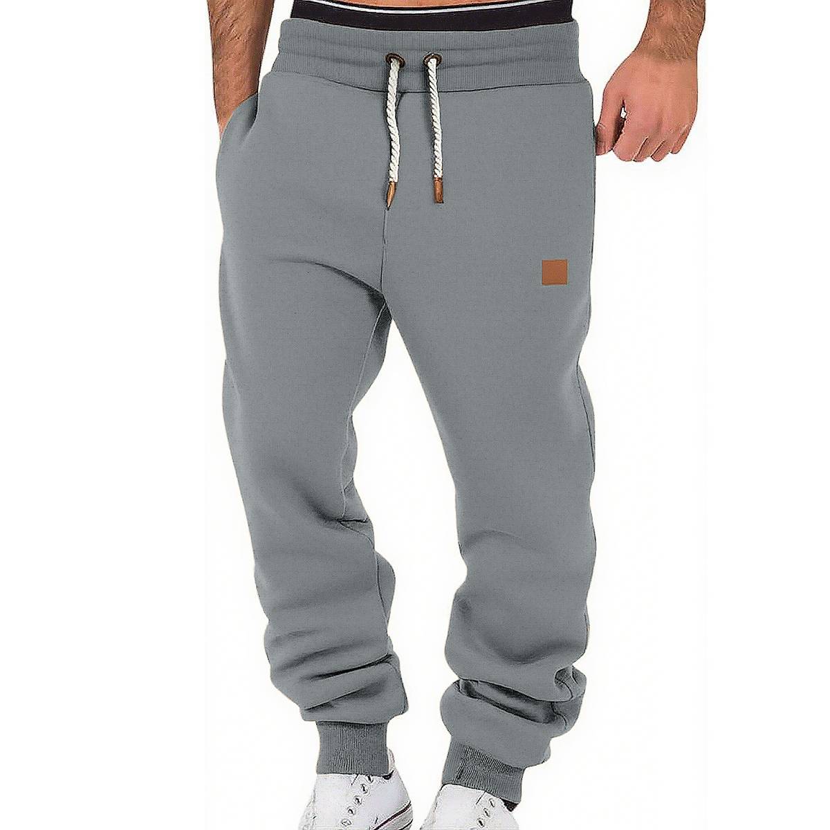 Men's Loose Drawstring Cuffed Athletic Joggers