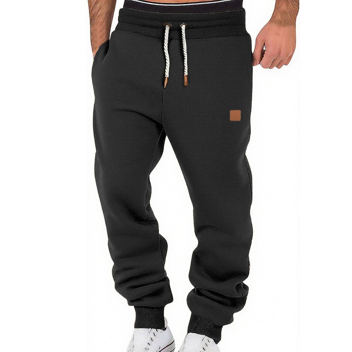 Men's Loose Drawstring Cuffed Athletic Joggers