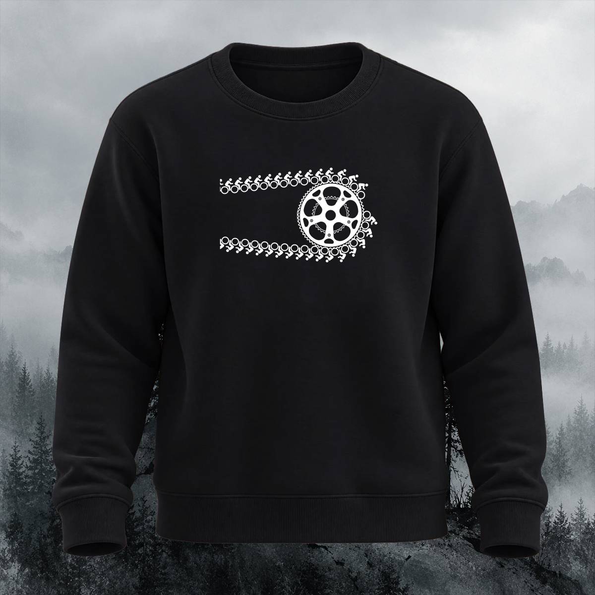 Ingenious Cycling Concept Artwork Crewneck Sweatshirt