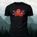Pure Cotton Fun Octopus Print Casual Tee