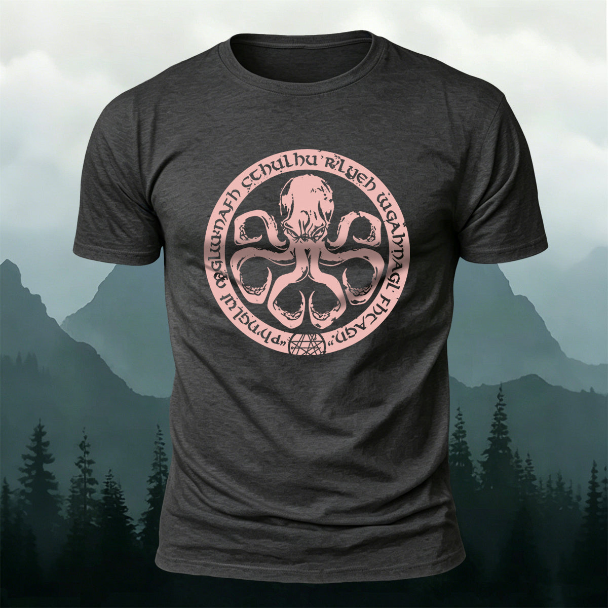 Premium Cotton Vintage Octopus Emblem Casual Tee