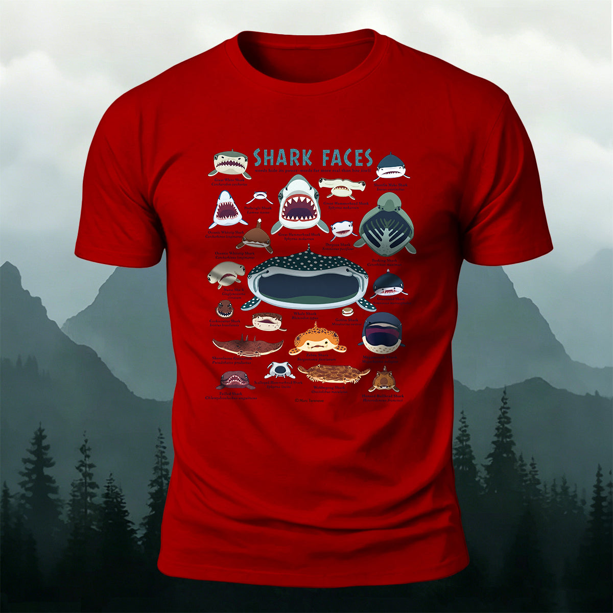 プレミアムコットン ファン オーシャン アニマル グラフィック カジュアルTシャツ
