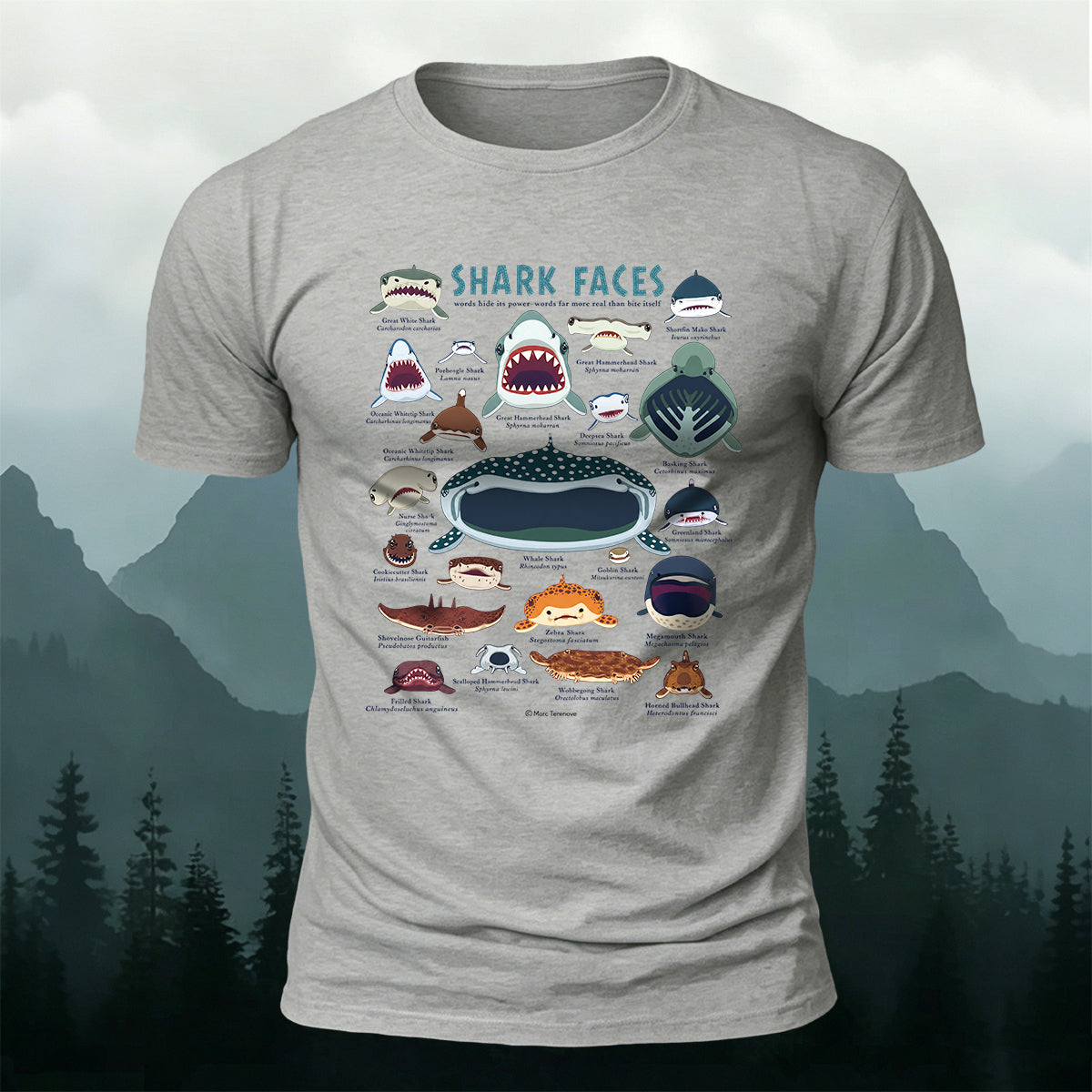 Premium Cotton Fun Ocean Animal Graphic Casual Tee